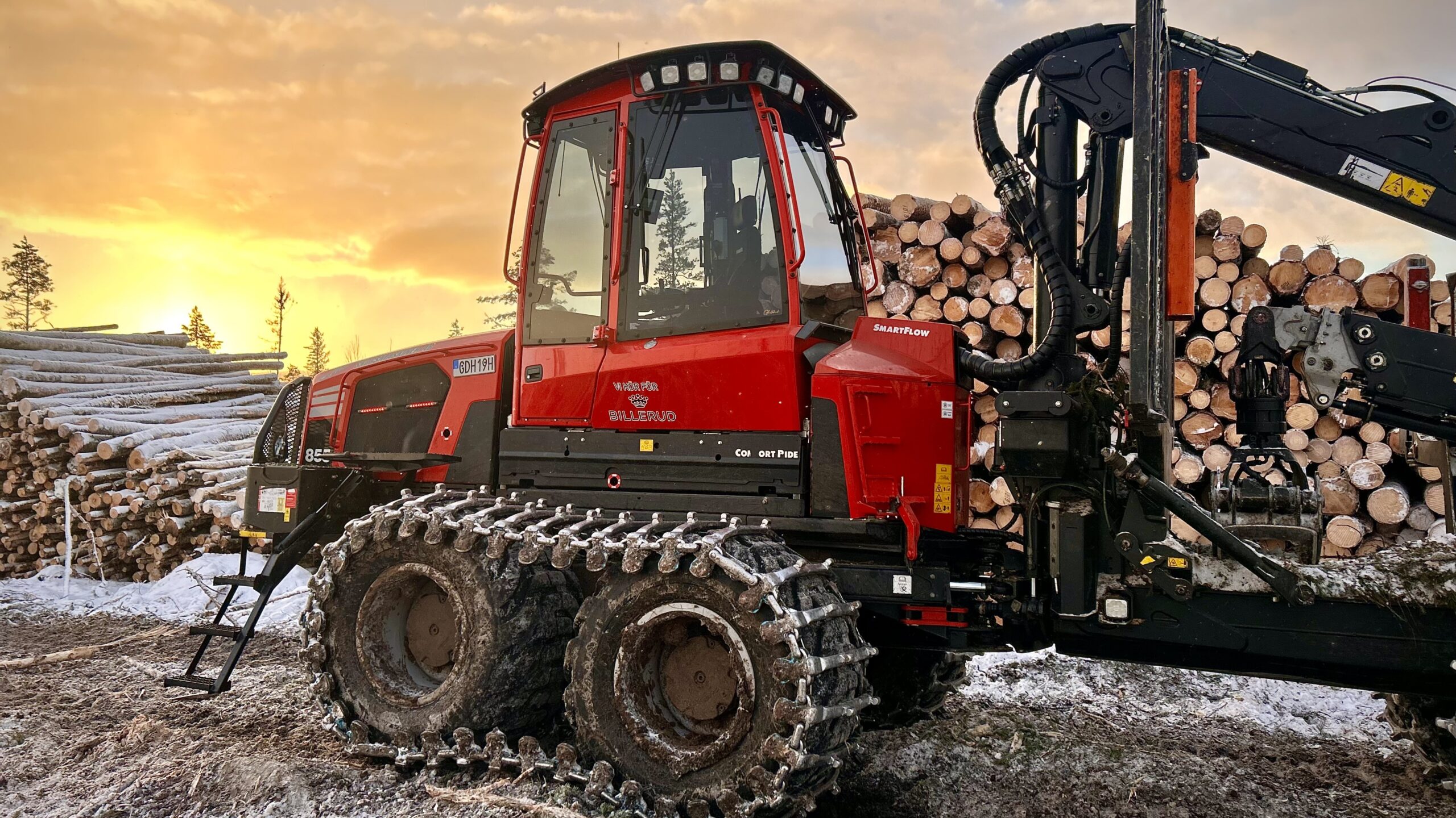 Solfilm för skogsmaskiner